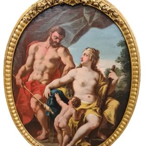 "Hercules and Onphale" - Ludovico Dorigny (Paris, 1654 - Verona, 1742)