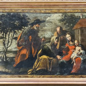 "Sacra Famiglia con San Gioachino e sant' Anna" - Matteo Ghidoni (Padova, 1626 - Padova, 1689)