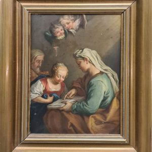 "L'educazione di Maria" - Francesco Fedeli, detto il Maggiotto (Venezia, 1738 – Venezia,1805) (attribuito a)