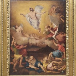 "Cristo risorge dal sepolcro" - Scuola Romana della fine XVI - principio del XVII secolo