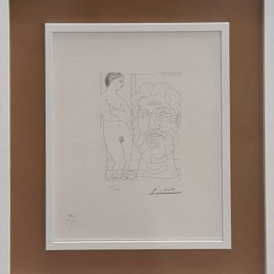 "Figure of a woman with a male face" - Pablo Picasso (Málaga,1881 - Mougins,1973).