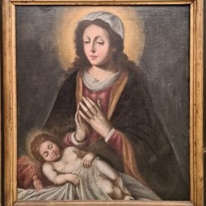 34 - "Madonna con Bambino" - Scuola lombarda del XVII secolo