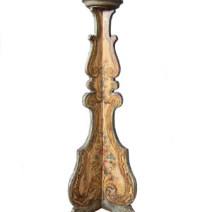 10 - Candeliere in legno dipinto - Italia fine XIX secolo