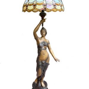 29 - Lampada Art Decò da terra in bronzo - Francia XX secolo