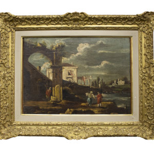 54 - “Capriccio lagunare” – Francesco Guardi (Venezia, 1712 – Venezia, 1793), seguace di