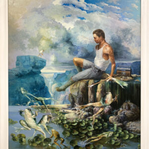 73 “Giornata ideale per la cattura delle rane in alta montagna” 2015 – Mauro Massari (Castel Goffredo, 1954)