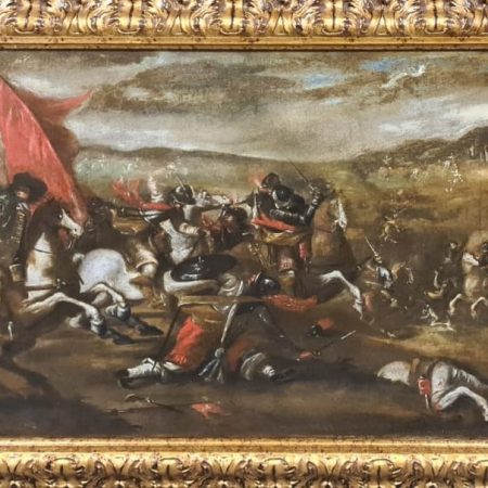 BATTAGLIA -  FRANCESCO GRAZIANI DETTO IL CICCIO NAPOLETANO (BOTTEGA) (Napoli 1680 - 1730)