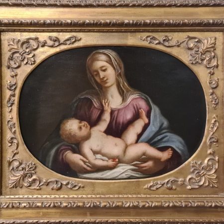 Madonna con bambino -  SCUOLA EMILIANA DEL XVII SECOLO