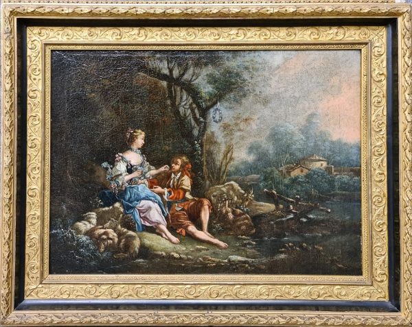 SCENA GALANTE -  SCUOLA FRANCESE DEL XVIII SECOLO